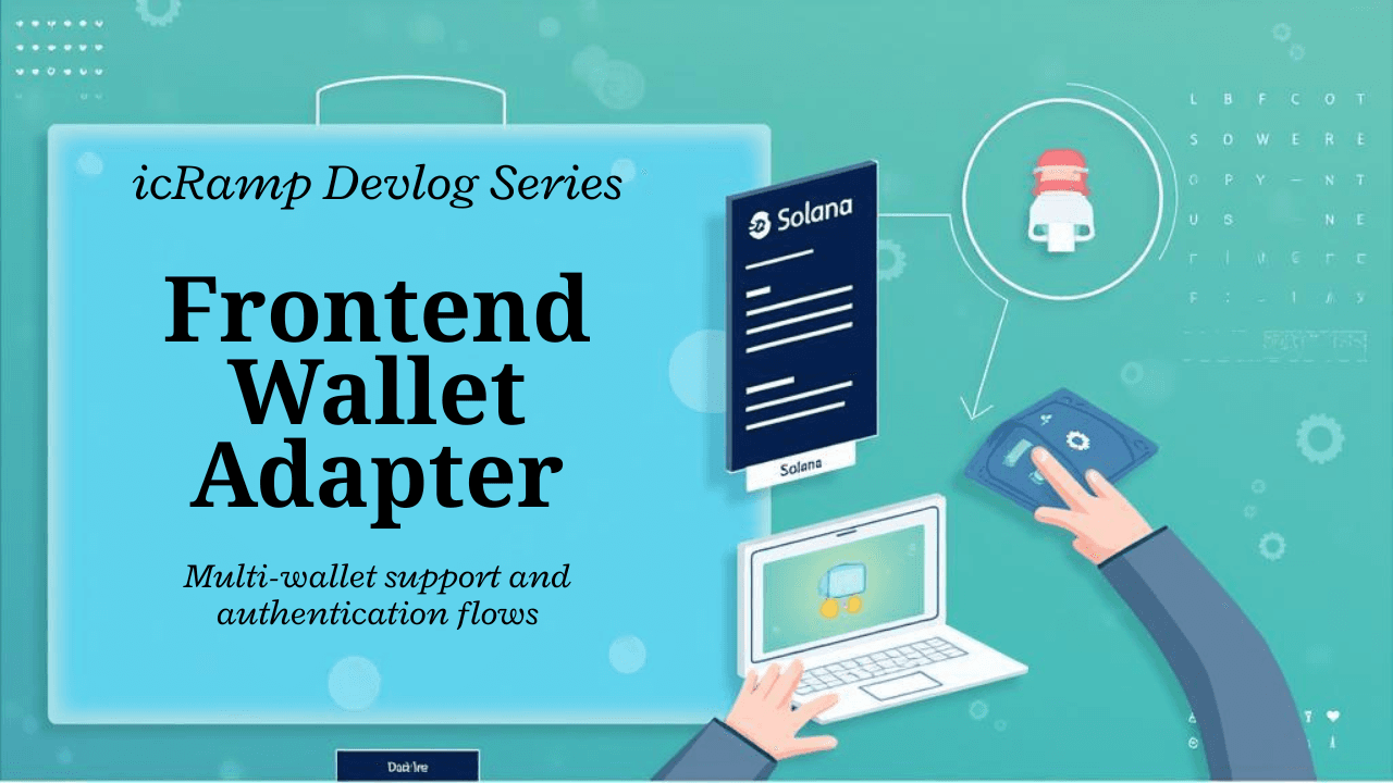 icRamp Devlog #5 — icRamp frontend Solana Wallet Adapter